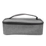 Lunch Bag 3.2L Large Capacity Leakproof Oxford Fabric Portable Handle Insulated Lunch Bag for Office School Outing Grey