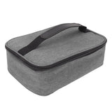 Lunch Bag 3.2L Large Capacity Leakproof Oxford Fabric Portable Handle Insulated Lunch Bag for Office School Outing Grey