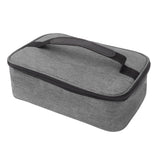 Lunch Bag 3.2L Large Capacity Leakproof Oxford Fabric Portable Handle Insulated Lunch Bag for Office School Outing Grey