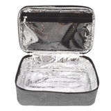 Lunch Bag 3.2L Large Capacity Leakproof Oxford Fabric Portable Handle Insulated Lunch Bag for Office School Outing Grey