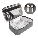 Lunch Bag 3.2L Large Capacity Leakproof Oxford Fabric Portable Handle Insulated Lunch Bag for Office School Outing Grey - Extra Image