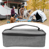 Lunch Bag 3.2L Large Capacity Leakproof Oxford Fabric Portable Handle Insulated Lunch Bag for Office School Outing Grey