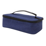 Lunch Bag 3.2L Large Capacity Leakproof Oxford Fabric Portable Handle Insulated Lunch Bag for Office School Outing Blue