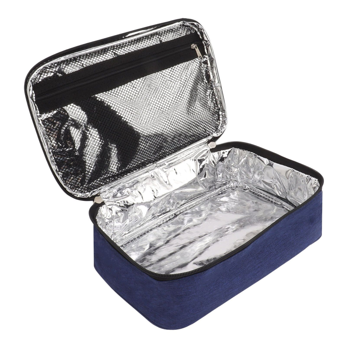 Lunch Bag 3.2L Large Capacity Leakproof Oxford Fabric Portable Handle Insulated Lunch Bag for Office School Outing Blue