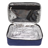 Lunch Bag 3.2L Large Capacity Leakproof Oxford Fabric Portable Handle Insulated Lunch Bag for Office School Outing Blue