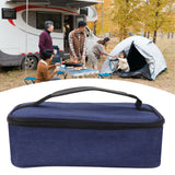 Lunch Bag 3.2L Large Capacity Leakproof Oxford Fabric Portable Handle Insulated Lunch Bag for Office School Outing Blue