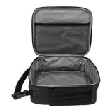 Insulated Lunch Bag 6L Oxford Fabric Leakproof Lining Portable Handle Zippered Lunch Bag for Outdoor Camping Beach Black - 45-Degree Angle