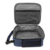 Insulated Lunch Bag 6L Oxford Fabric Leakproof Lining Portable Handle Zippered Lunch Bag for Outdoor Camping Beach Navy Blue