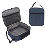 Insulated Lunch Bag 6L Oxford Fabric Leakproof Lining Portable Handle Zippered Lunch Bag for Outdoor Camping Beach Navy Blue - Extra Image