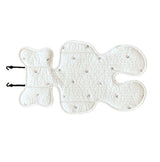 Soft Baby Stroller Seat Cushion Breathable Pure Cotton Infant Car Seat Head Neck Body Support Thin Style Tulip