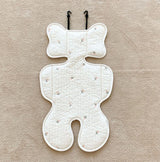 Soft Baby Stroller Seat Cushion Breathable Pure Cotton Infant Car Seat Head Neck Body Support Thin Style Tulip