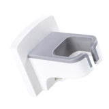 Wall Mounted Hair Dryer Holder Punch Free Self Adhesive Blow Dryer Holder for Bathroom Washroom White