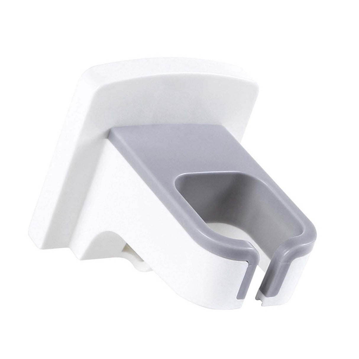 Wall Mounted Hair Dryer Holder Punch Free Self Adhesive Blow Dryer Holder for Bathroom Washroom White