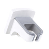 Wall Mounted Hair Dryer Holder Punch Free Self Adhesive Blow Dryer Holder for Bathroom Washroom White - Top-Down View