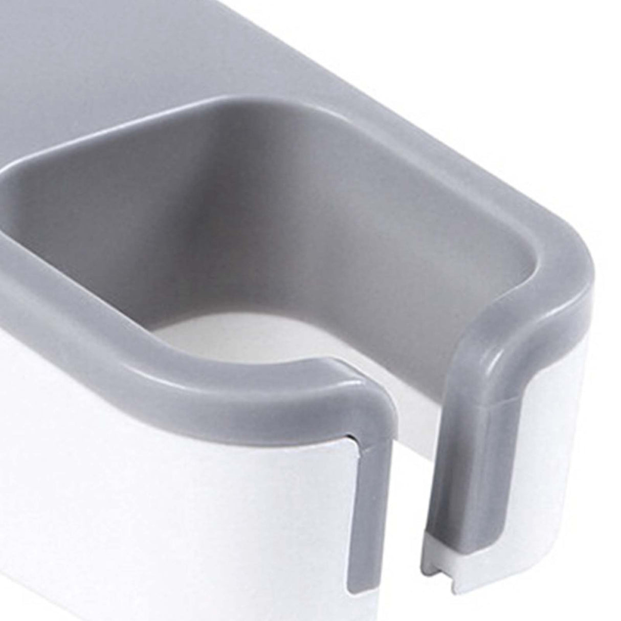 Wall Mounted Hair Dryer Holder Punch Free Self Adhesive Blow Dryer Holder for Bathroom Washroom White
