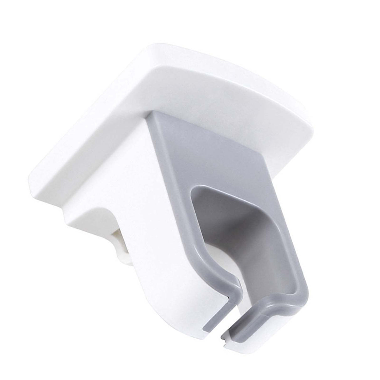 Wall Mounted Hair Dryer Holder Punch Free Self Adhesive Blow Dryer Holder for Bathroom Washroom White