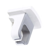 Wall Mounted Hair Dryer Holder Punch Free Self Adhesive Blow Dryer Holder for Bathroom Washroom White