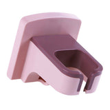Wall Mounted Hair Dryer Holder Punch Free Self Adhesive Blow Dryer Holder for Bathroom Washroom Pink