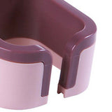 Wall Mounted Hair Dryer Holder Punch Free Self Adhesive Blow Dryer Holder for Bathroom Washroom Pink - Close-Up Angle