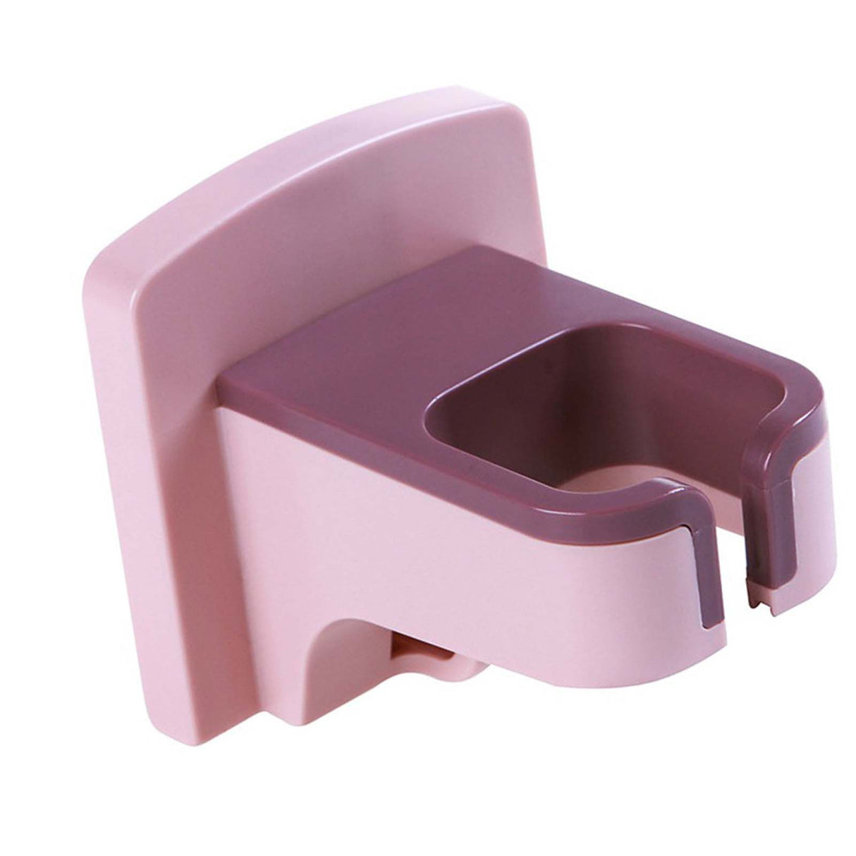 Wall Mounted Hair Dryer Holder Punch Free Self Adhesive Blow Dryer Holder for Bathroom Washroom Pink