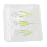 Double Sided Photo Clip Acrylic Tulip Pattern Multifunctional Transparent Paper Clamp for Organization Light Pink