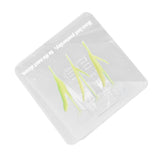 Double Sided Photo Clip Acrylic Tulip Pattern Multifunctional Transparent Paper Clamp for Organization Light White