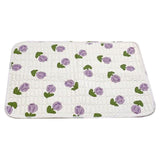 Urine Mattress 2 Sided Protector Pad Cover Leak Proof Non Slip Washable Waterproof Purified Cotton Tulip M - Top-Down View