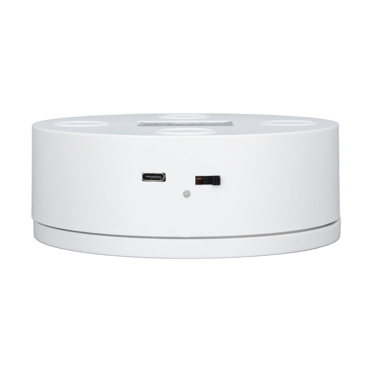 White Automatic 360° Rotating Display Turntable 3KG Load Bearing Electric Display Turntable Stand for Shop Diameter 13cm/5in