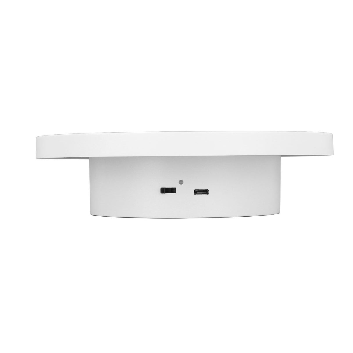 White Automatic 360° Rotating Display Turntable 3KG Load Bearing Electric Display Turntable Stand for Shop Diameter 15cm/6in