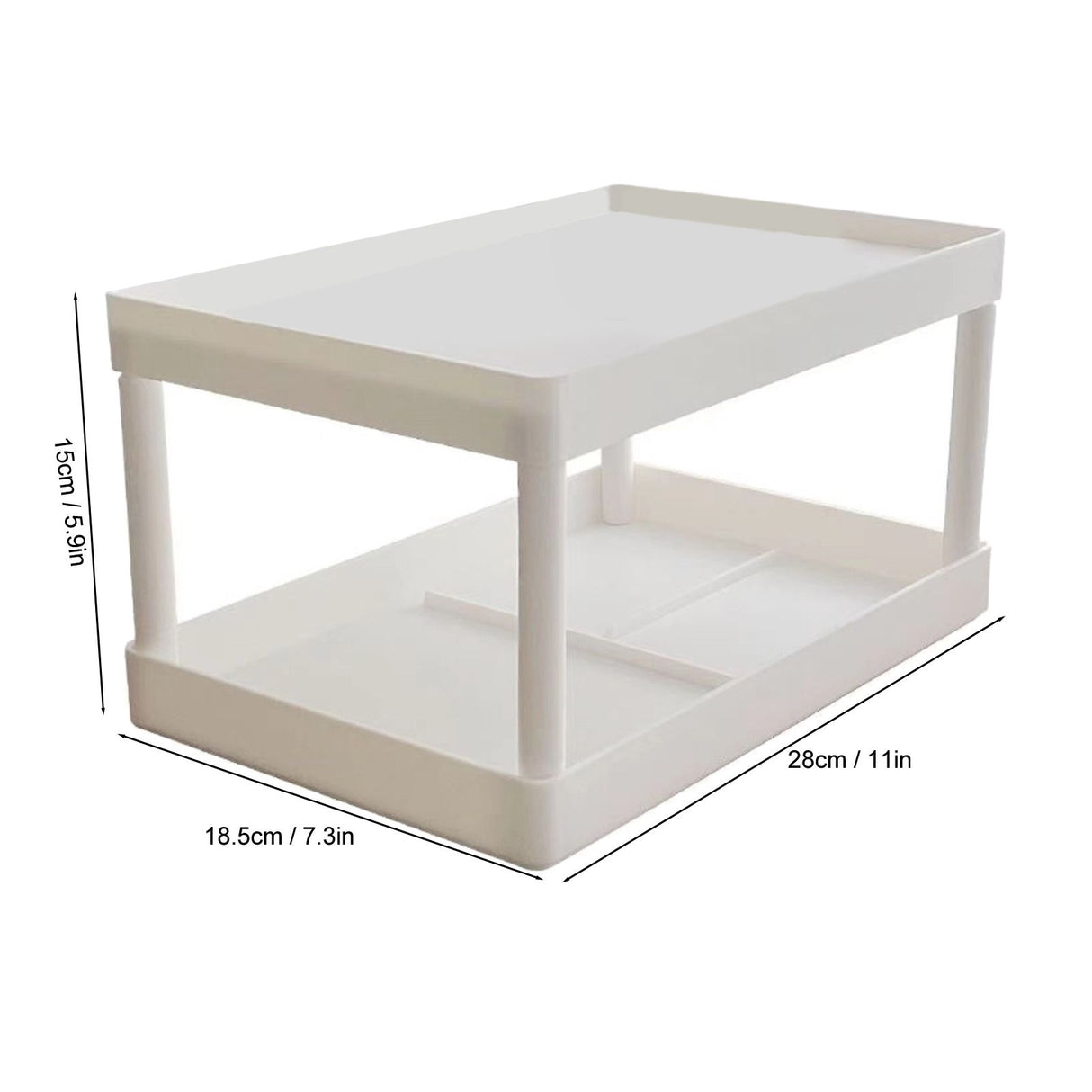 Makeup Stand 2 Layer Organizer Bedroom Office Student Dormitories Desktop Debris Storage Rack Small