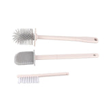 Long Handle Toilet Brush Set Deep Cleansing Multifunctional Hanging Toilet Brush Set for Bathroom Sakura Pink - Close-Up Angle
