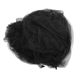 Bug Bed Net Black Light Weight Bed Net Exquisite 4 Corners Bed Canopy Net for Indoors Outdoors - Side View