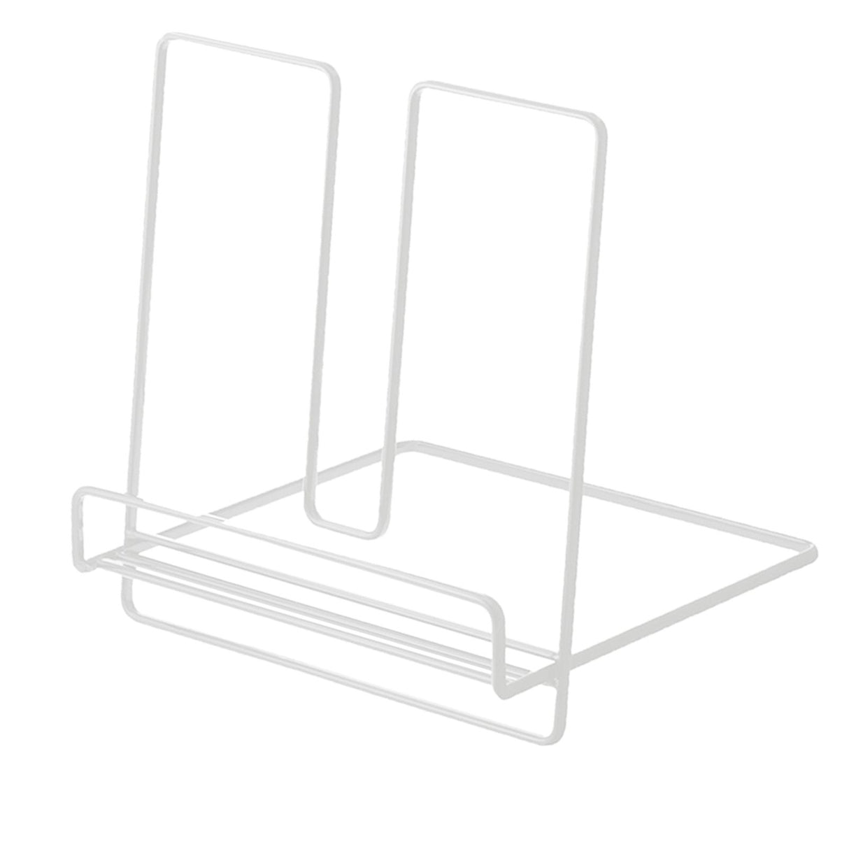 Foldable Iron Display Stand Multifunction Rust Prevention Simple Folding Book Stand for Kids White