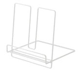 Foldable Iron Display Stand Multifunction Rust Prevention Simple Folding Book Stand for Kids White