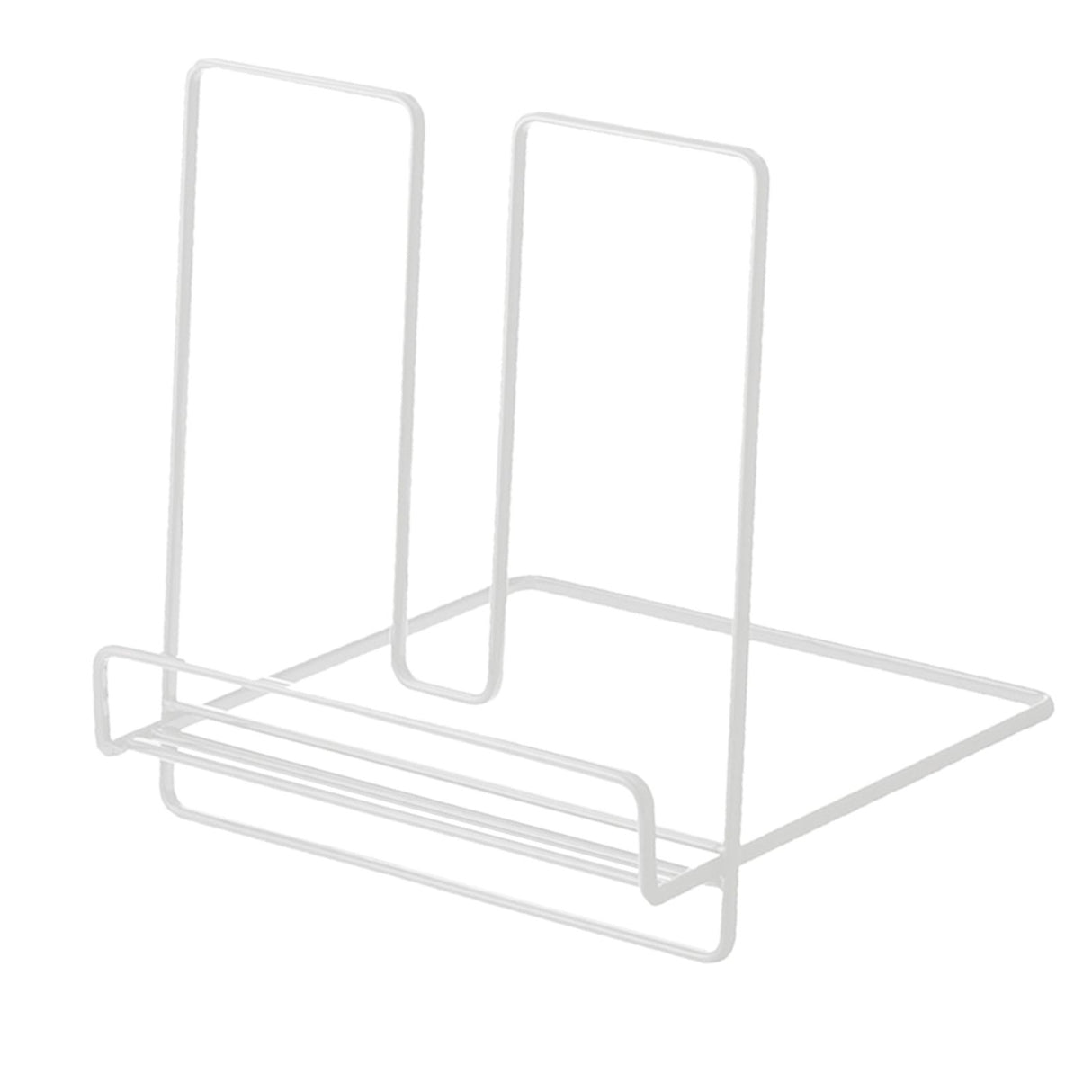 Foldable Iron Display Stand Multifunction Rust Prevention Simple Folding Book Stand for Kids White