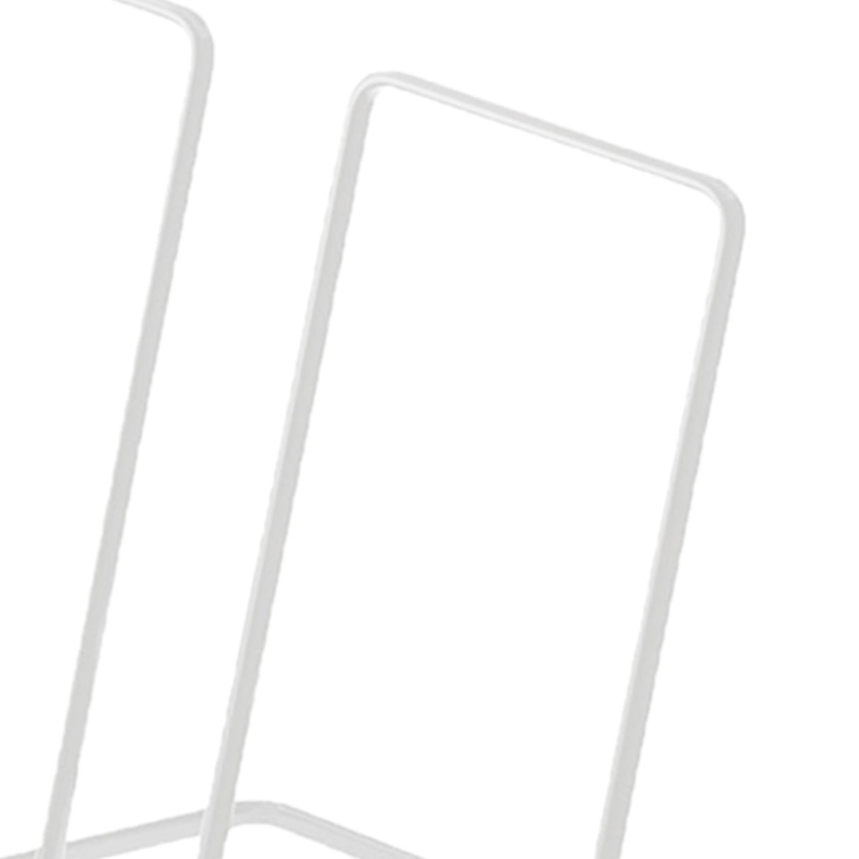 Foldable Iron Display Stand Multifunction Rust Prevention Simple Folding Book Stand for Kids White