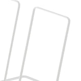 Foldable Iron Display Stand Multifunction Rust Prevention Simple Folding Book Stand for Kids White