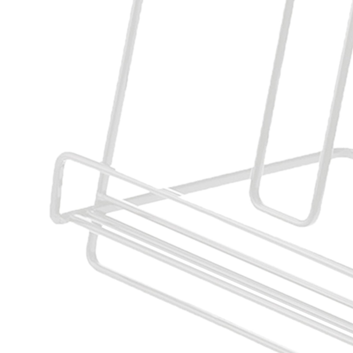 Foldable Iron Display Stand Multifunction Rust Prevention Simple Folding Book Stand for Kids White