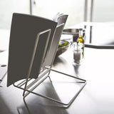 Foldable Iron Display Stand Multifunction Rust Prevention Simple Folding Book Stand for Kids White