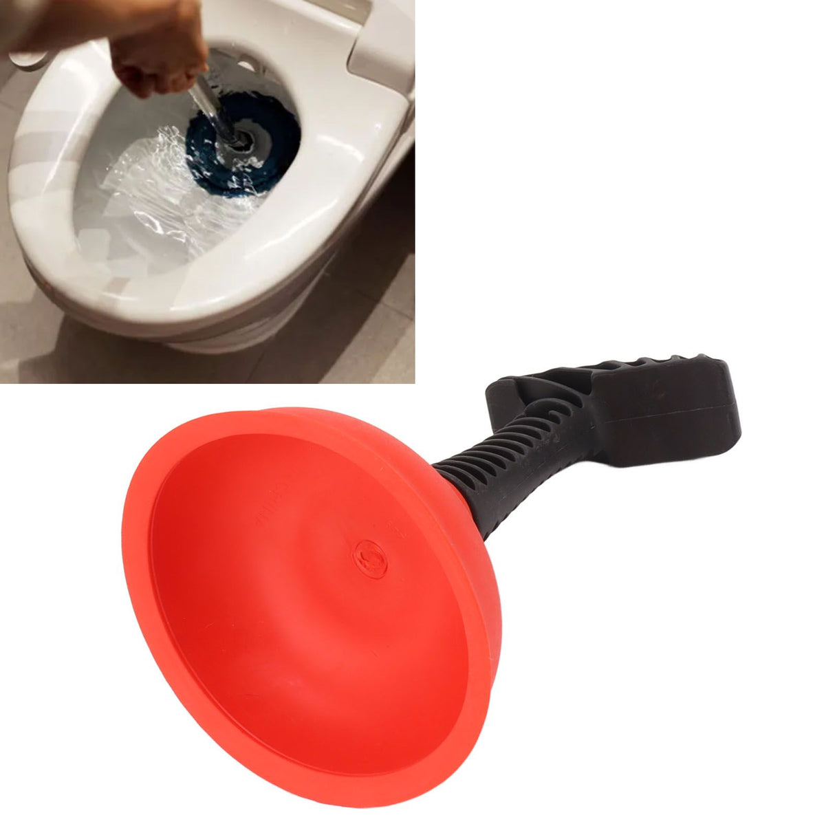 Mini Plunger Powerful Slip Proof Handle Efficient Small Drain Plunger for Toilet Bathtub Sink Type 1