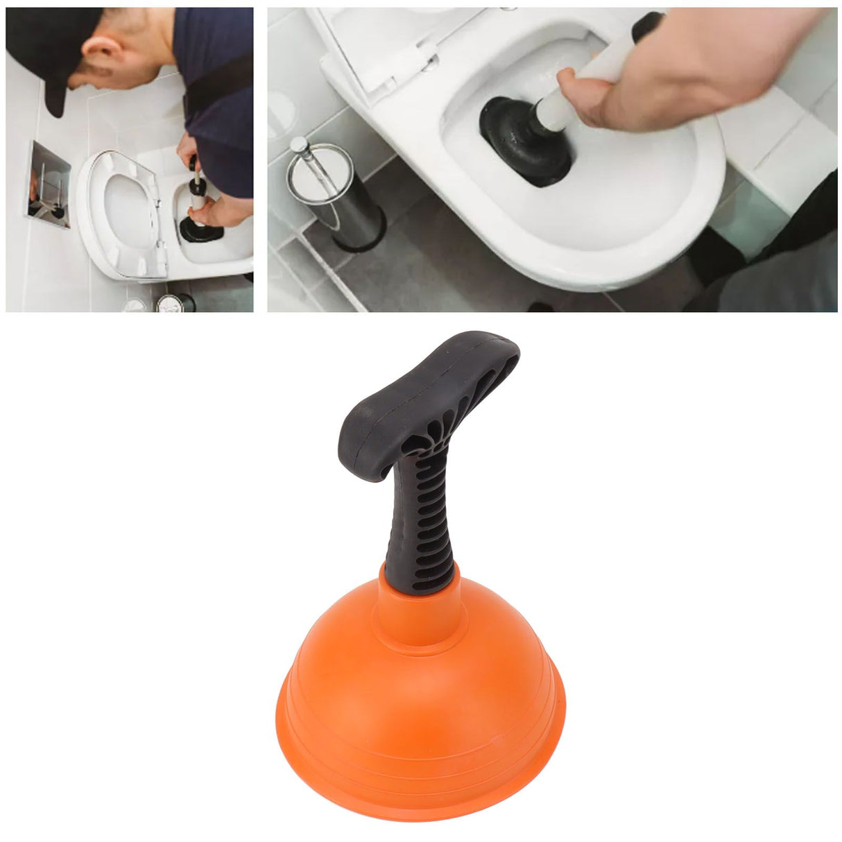 Mini Plunger Powerful Slip Proof Handle Efficient Small Drain Plunger for Toilet Bathtub Sink Type 3