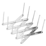 Dish Drying Rack Telescopic Stainless Steel Slip Resistant Adjustable Dish Drainer Organizer for Kitchen 1PCS - Front View