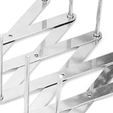 Dish Drying Rack Telescopic Stainless Steel Slip Resistant Adjustable Dish Drainer Organizer for Kitchen 1PCS - Rear View