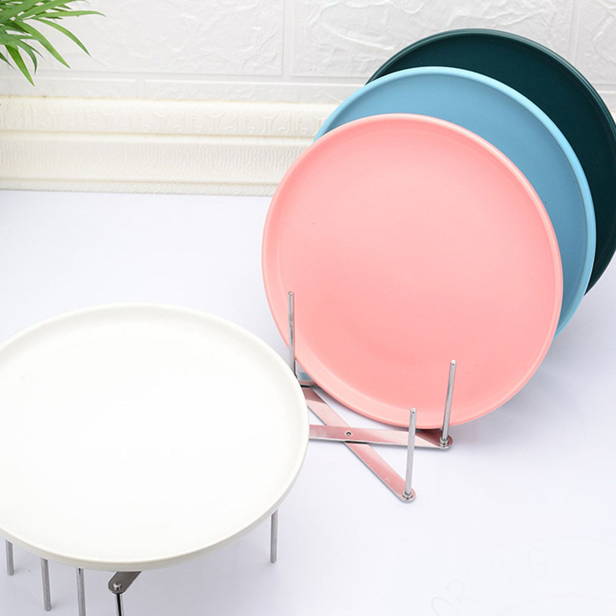 Dish Drying Rack Telescopic Stainless Steel Slip Resistant Adjustable Dish Drainer Organizer for Kitchen 1PCS