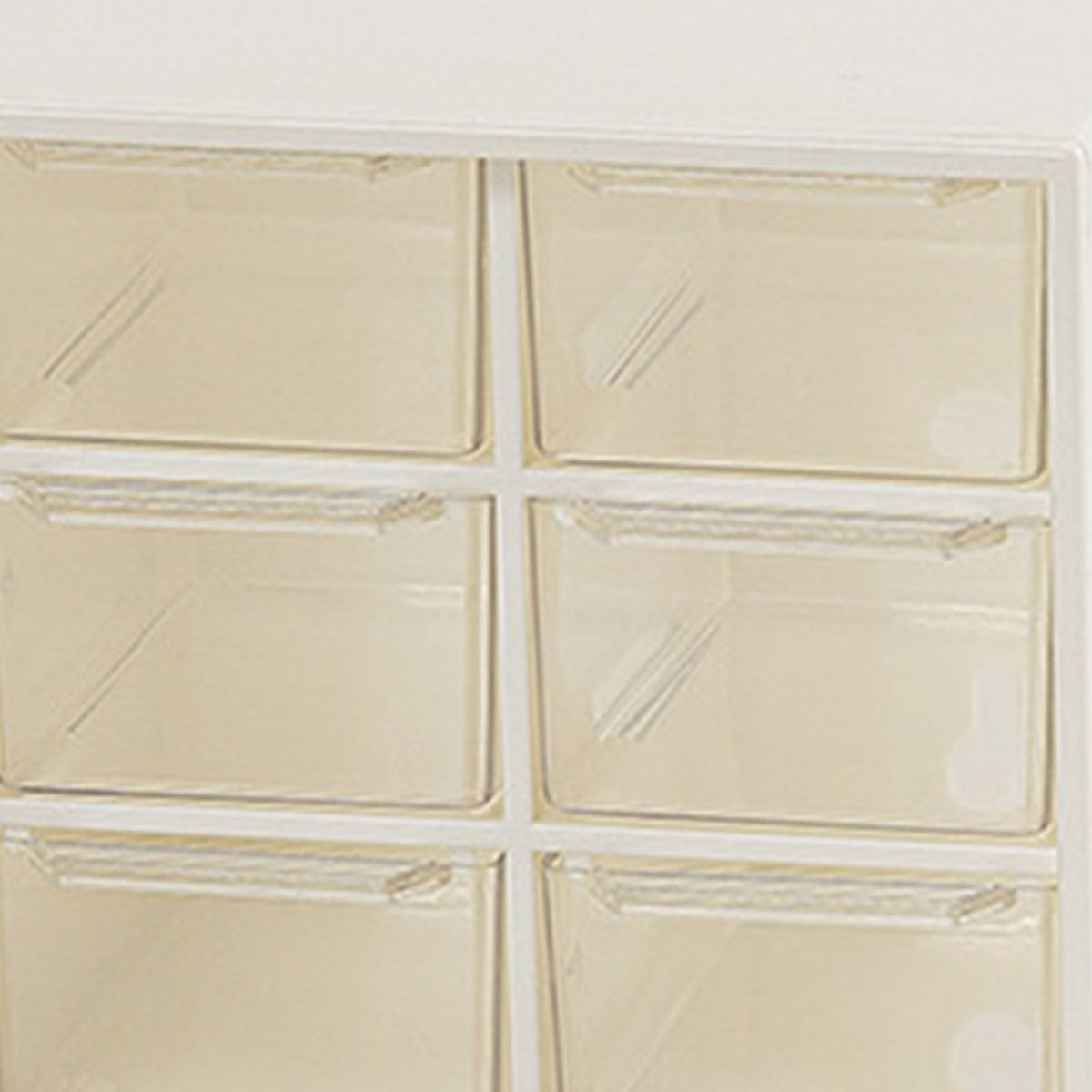 Pen Desk Shelf Dustproof 6 Drawers Pen Organization Storage Shelf for Students Office People White