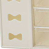 Pen Desk Shelf Dustproof 6 Drawers Pen Organization Storage Shelf for Students Office People White