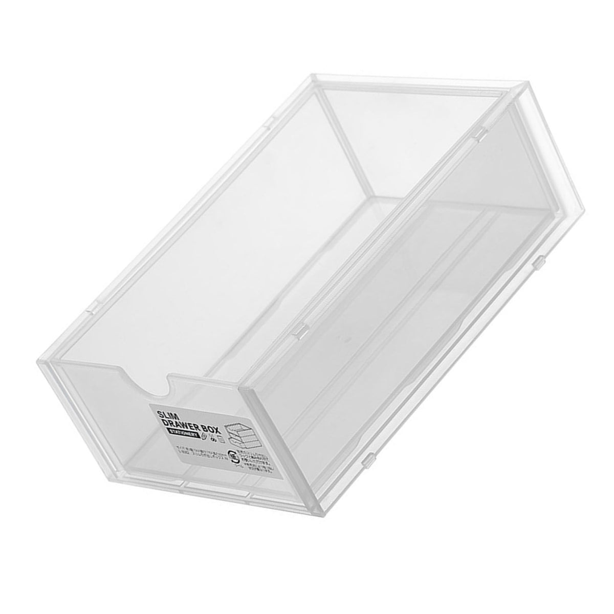 Desktop Storage Box Plastic Desk Makeup Organizer Stationery Supplies Storage Box with Drawer Transparent