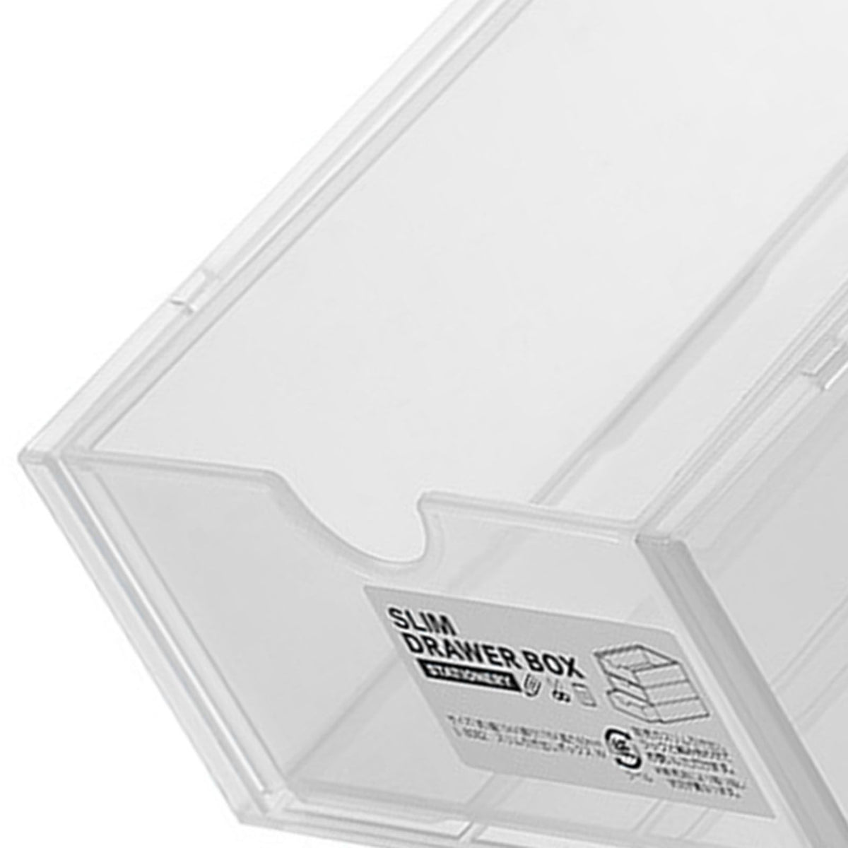 Desktop Storage Box Plastic Desk Makeup Organizer Stationery Supplies Storage Box with Drawer Transparent