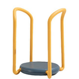 Bowl Organizer Multiple Functional Retractable Dish Drying Rack for Kitchen Counter Yellow and Blue