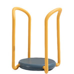 Bowl Organizer Multiple Functional Retractable Dish Drying Rack for Kitchen Counter Yellow and Blue